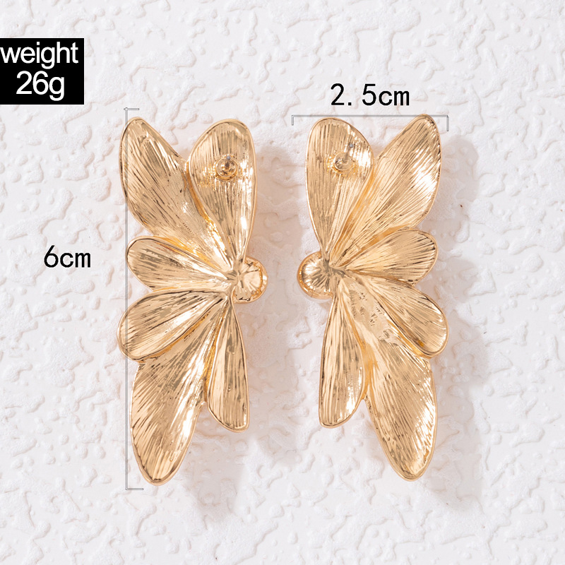 Fashion Butterfly Alloy Plating Artificial Pearls Womenu0027S Ear Studs 1 Pair