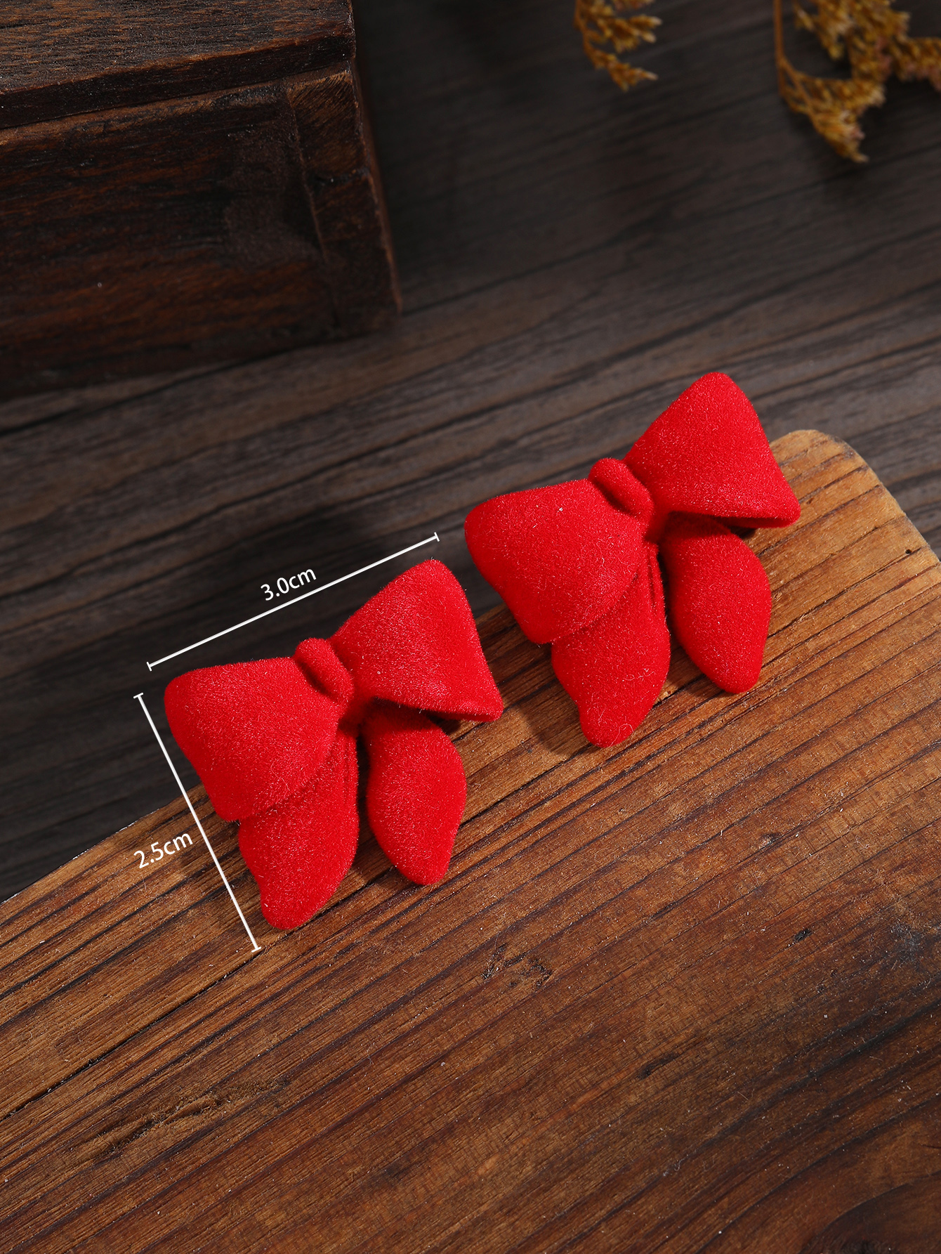 Fashion Bow Knot Flocking Womenu0027S Ear Studs 1 Pair