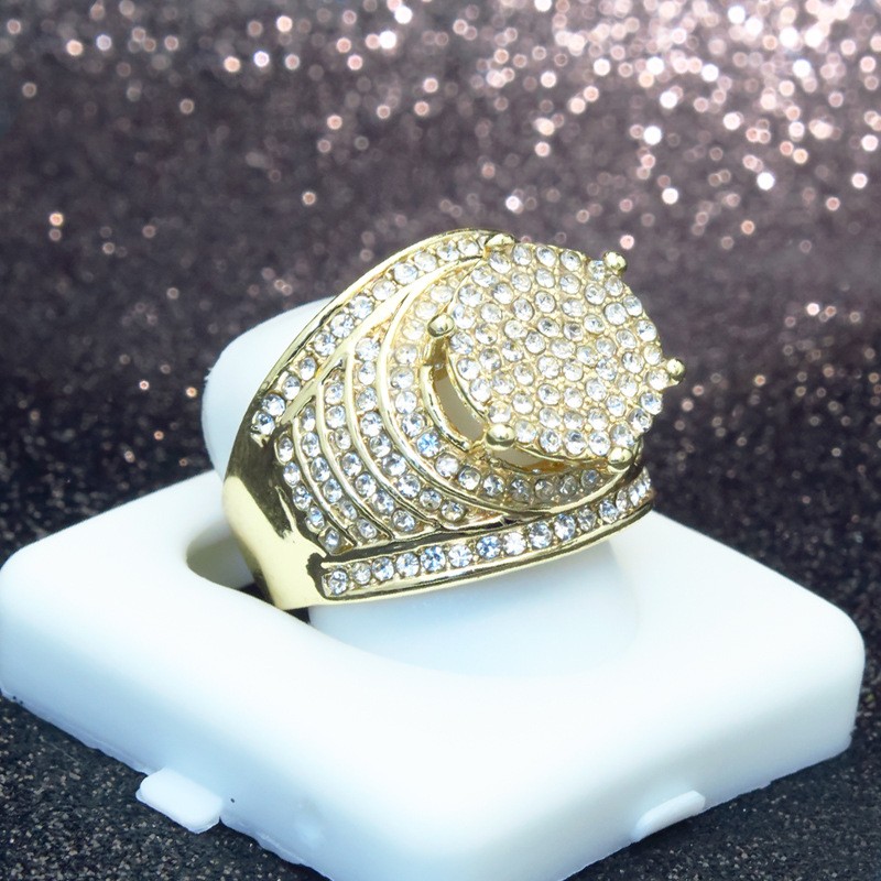 Fashion Geometric Alloy Rhinestone Womenu0027S Rings 1 Piece