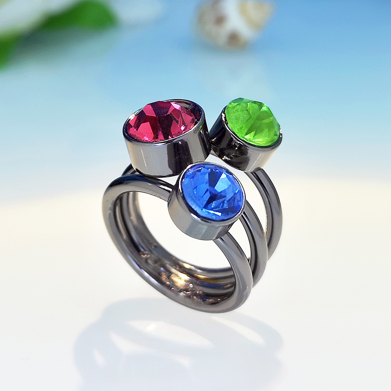 Fashion Alloy Inlay Diamond Womenu0027S Rings 1 Piece