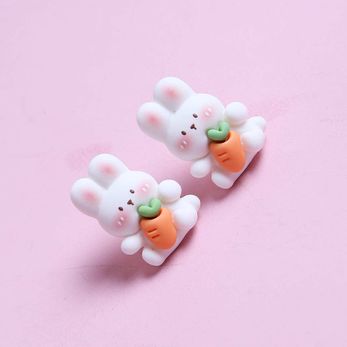 Sweet Rabbit Synthetic Resin Womenu0027S Ear Studs 1 Pair