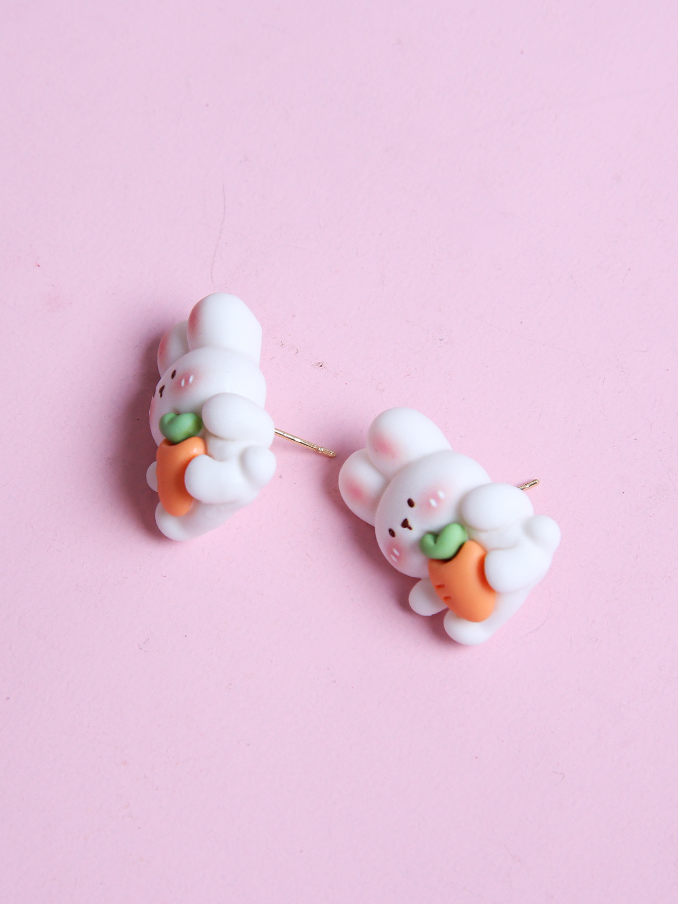 Sweet Rabbit Synthetic Resin Womenu0027S Ear Studs 1 Pair