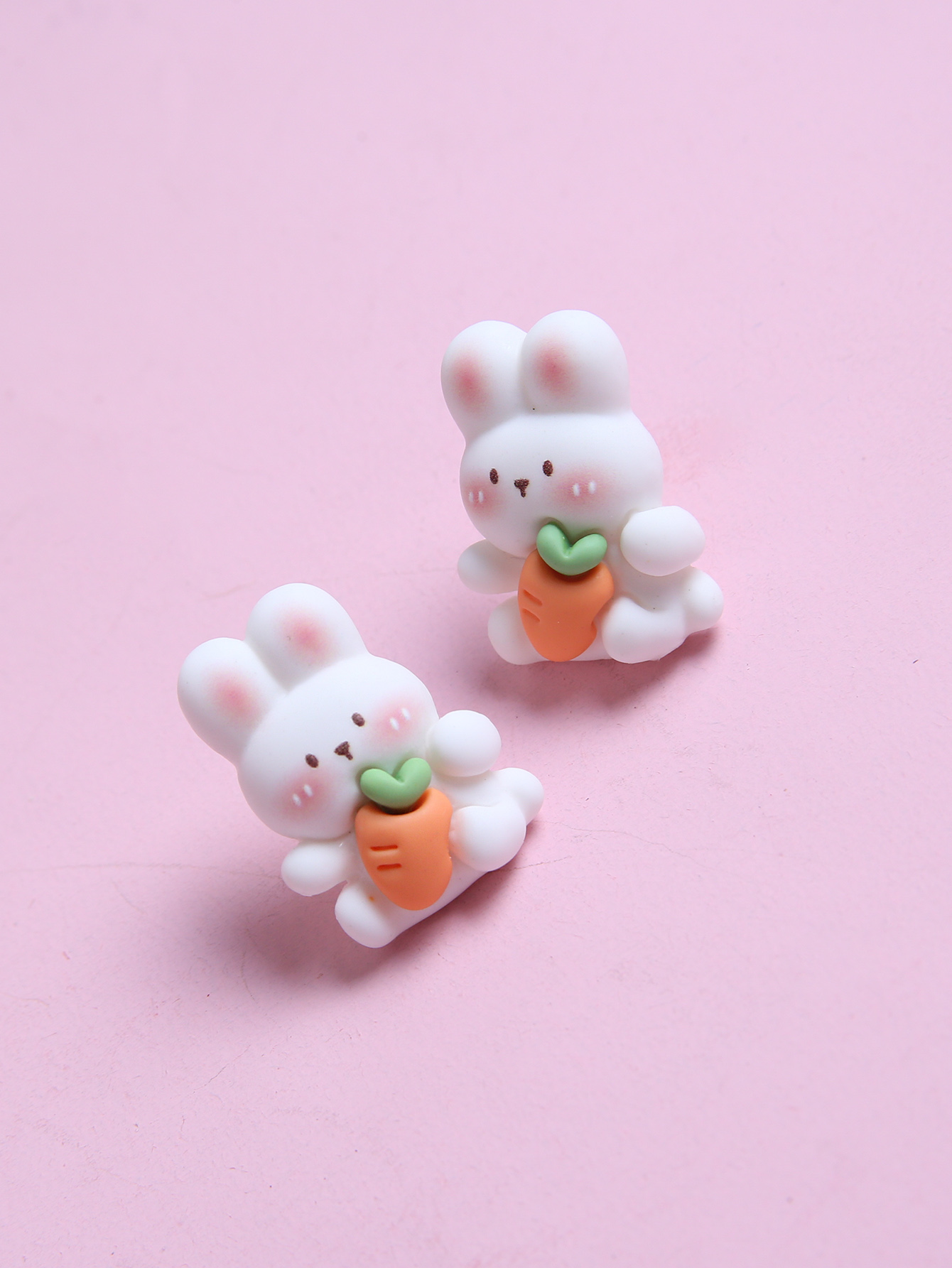 Sweet Rabbit Synthetic Resin Womenu0027S Ear Studs 1 Pair