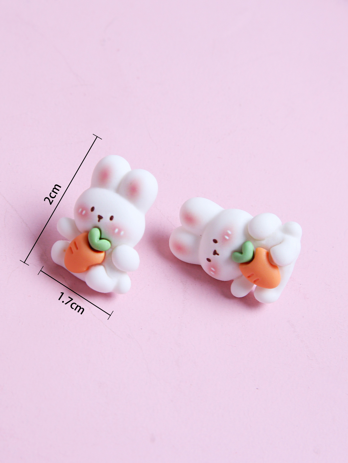 Sweet Rabbit Synthetic Resin Womenu0027S Ear Studs 1 Pair