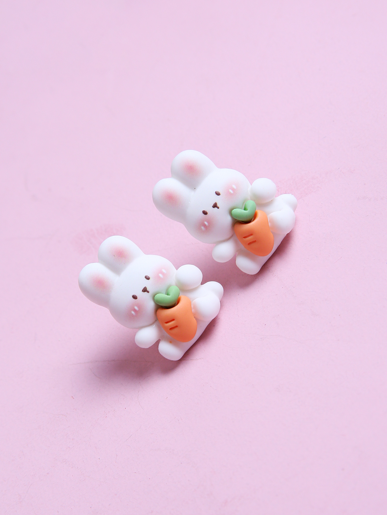 Sweet Rabbit Synthetic Resin Womenu0027S Ear Studs 1 Pair