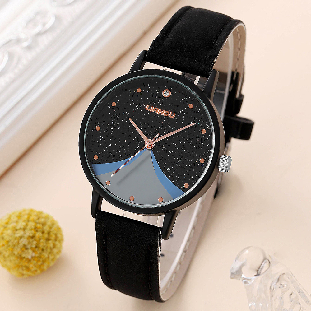 Fashion Solid Color Buckle Quartz Womenu0027s Watches