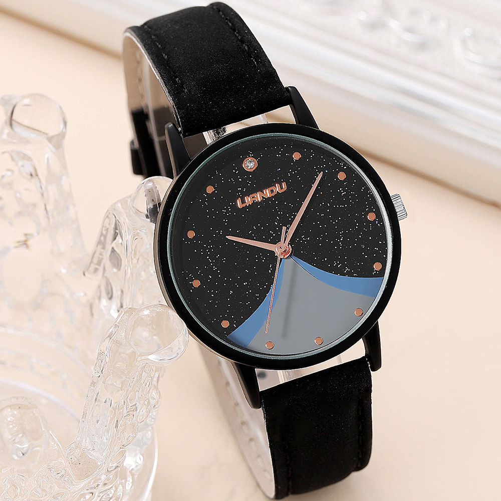 Fashion Solid Color Buckle Quartz Womenu0027s Watches