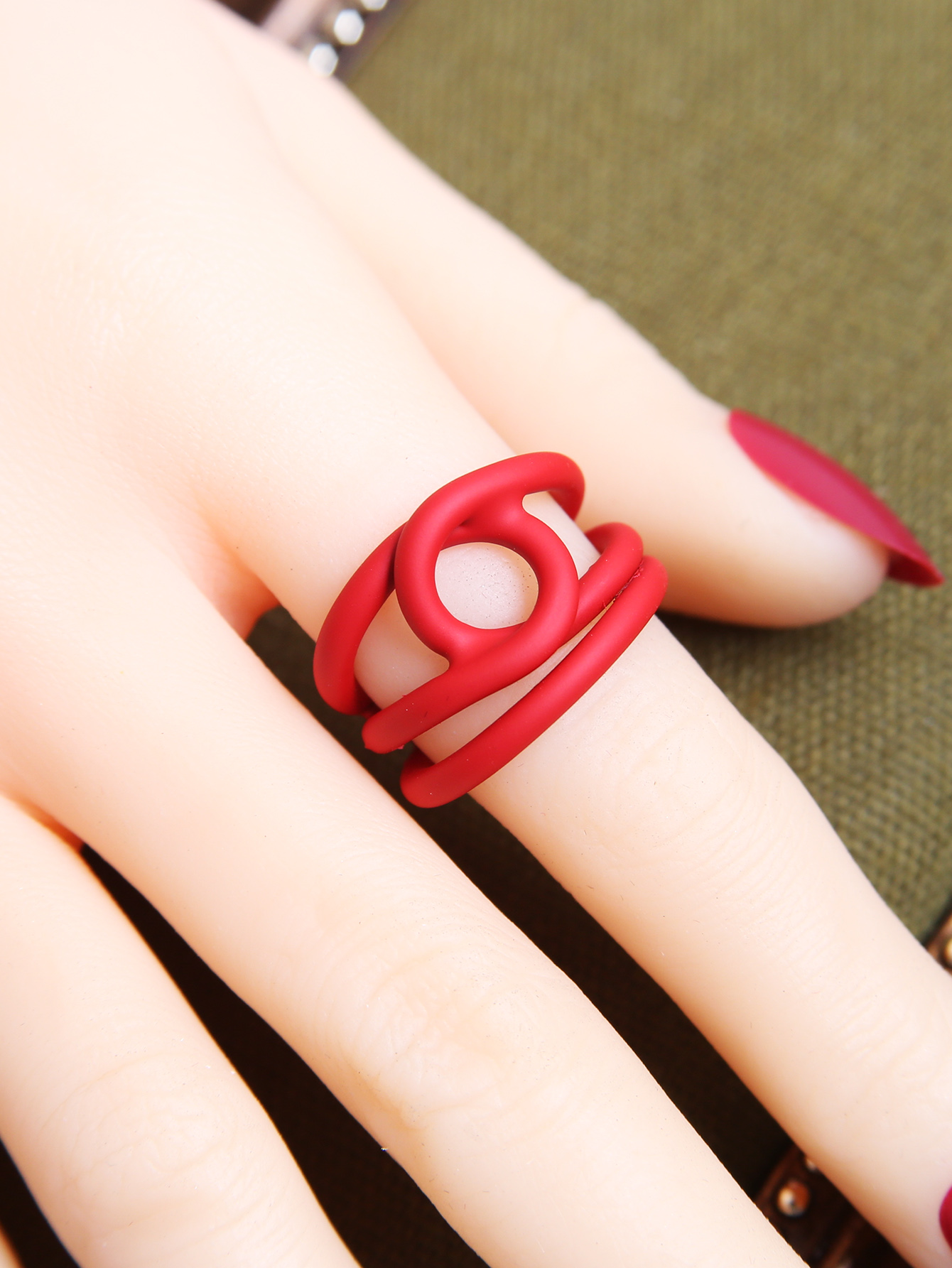 Simple Style Solid Color Alloy Womenu0027S Open Ring 1 Piece