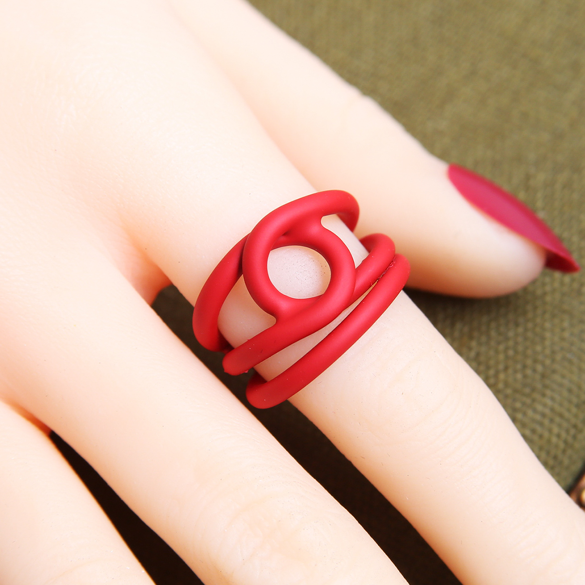 Simple Style Solid Color Alloy Womenu0027S Open Ring 1 Piece