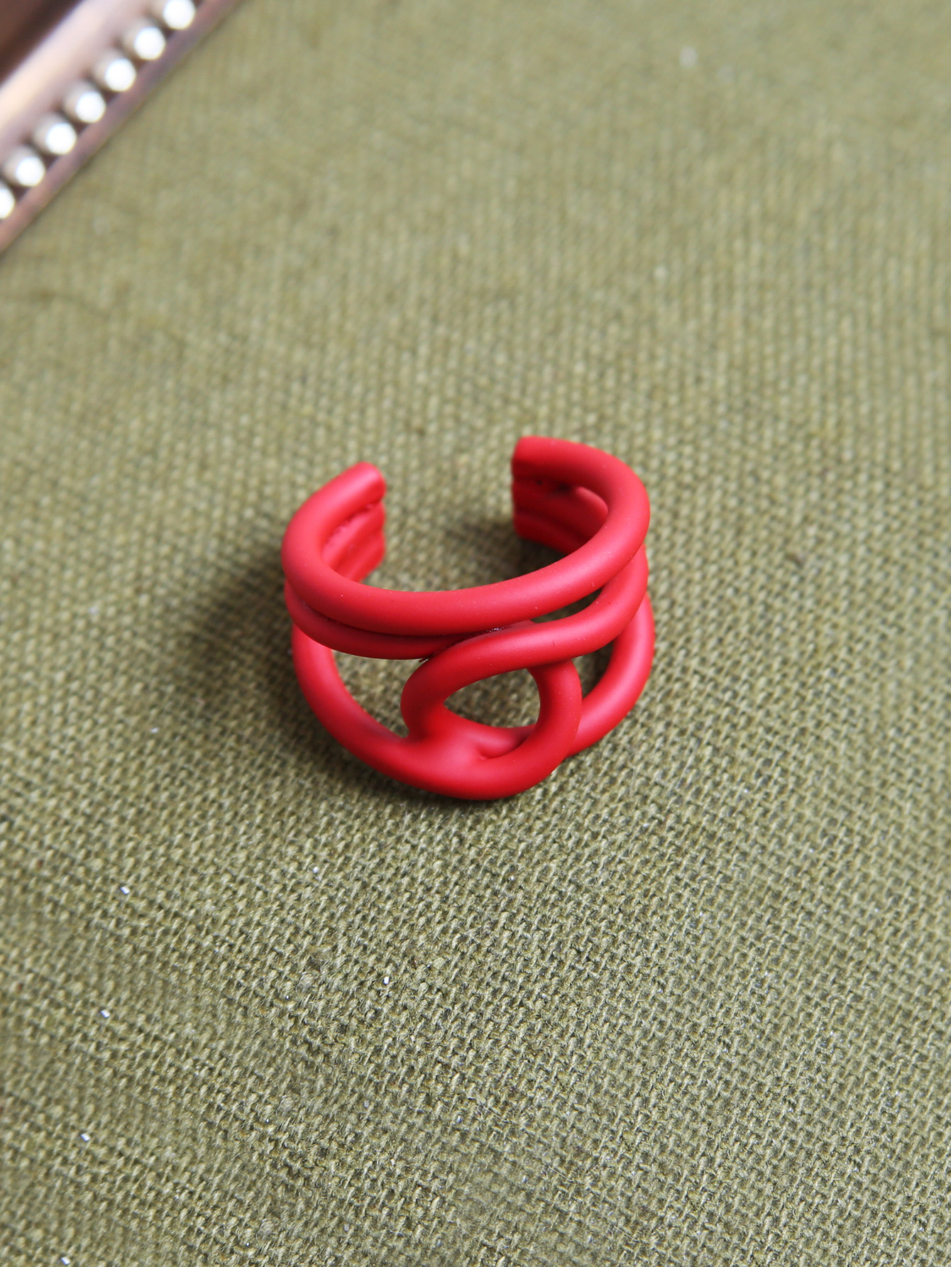 Simple Style Solid Color Alloy Womenu0027S Open Ring 1 Piece