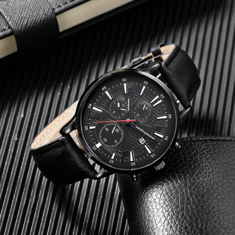 Fashion Solid Color Buckle Quartz Menu0027s Watches