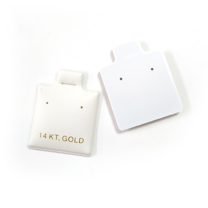 Jewelry Card Wholesale Voltage Bronzing Stud Earring Card Jewelry Packaging PVC Jewelry Card