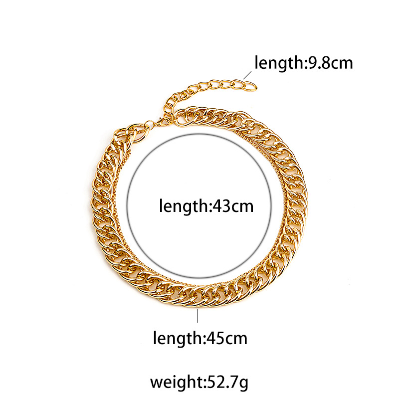 Fashion Geometric Alloy Plating Zircon Womenu0027S Necklace