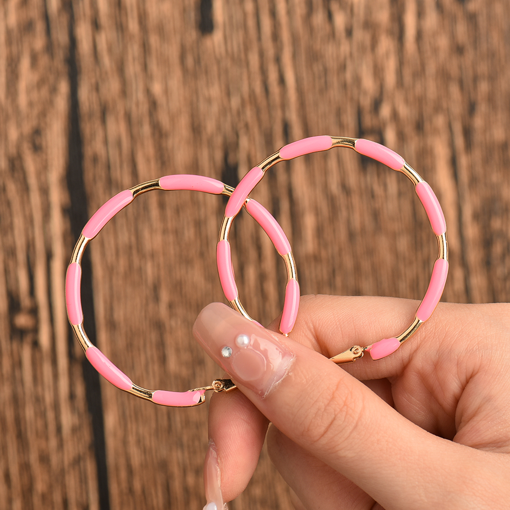Fashion Circle Alloy Plating Womenu0027S Earrings 1 Pair