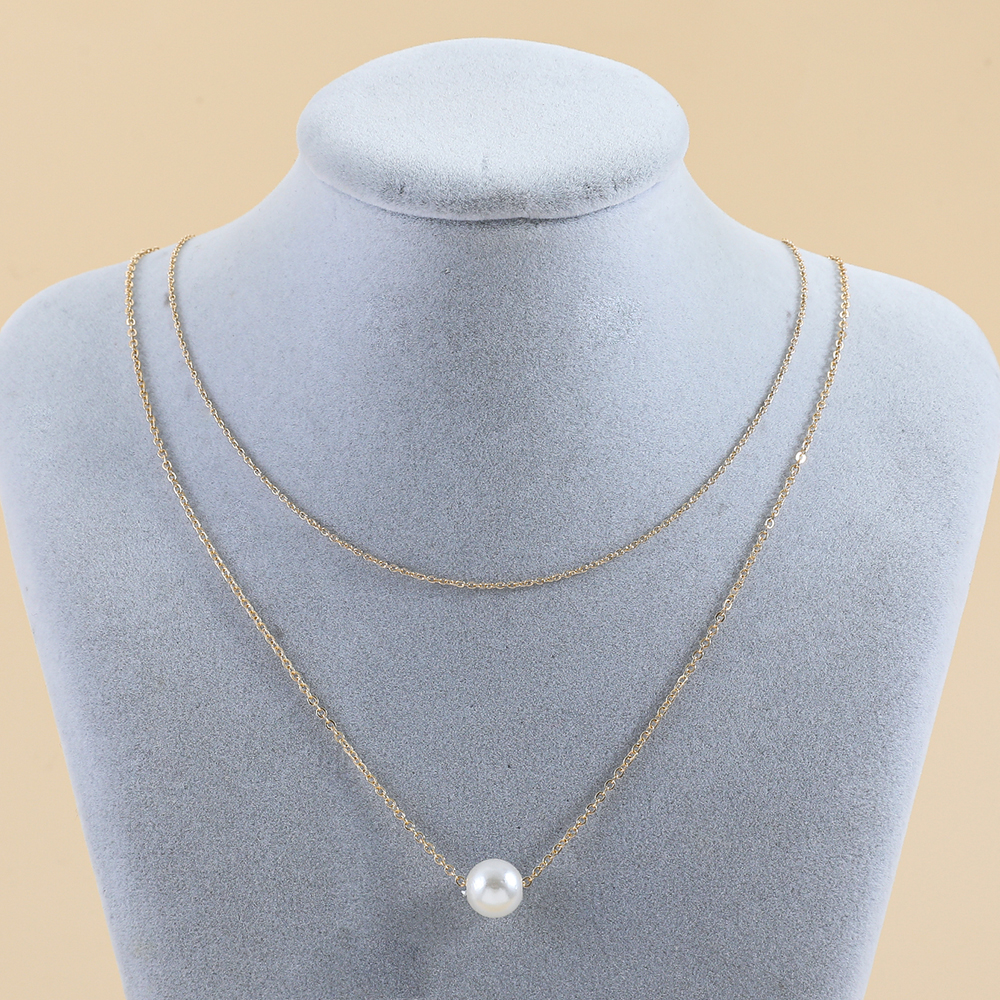 Fashion Solid Color Alloy Womenu0027S Layered Necklaces 1 Piece