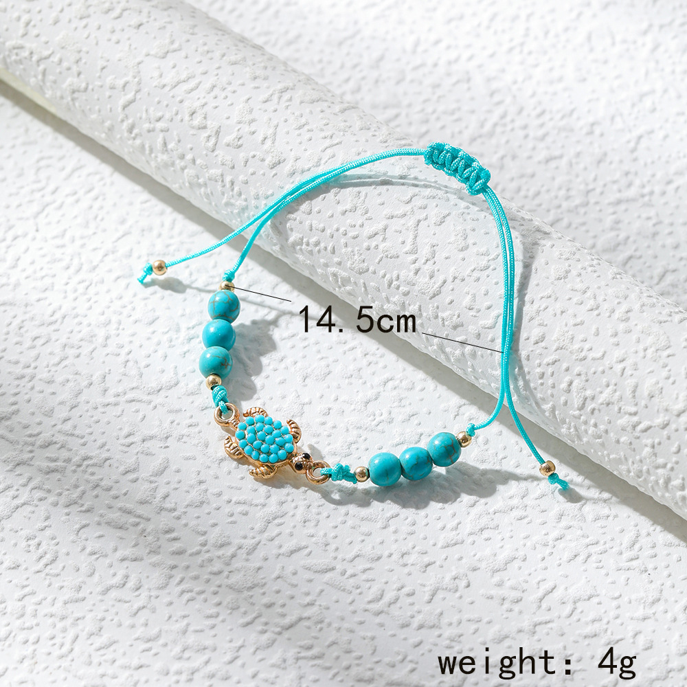 Ethnic Style Heart Shape Butterfly Alloy Plating Turquoise Womenu0027S Bracelets 1 Piece