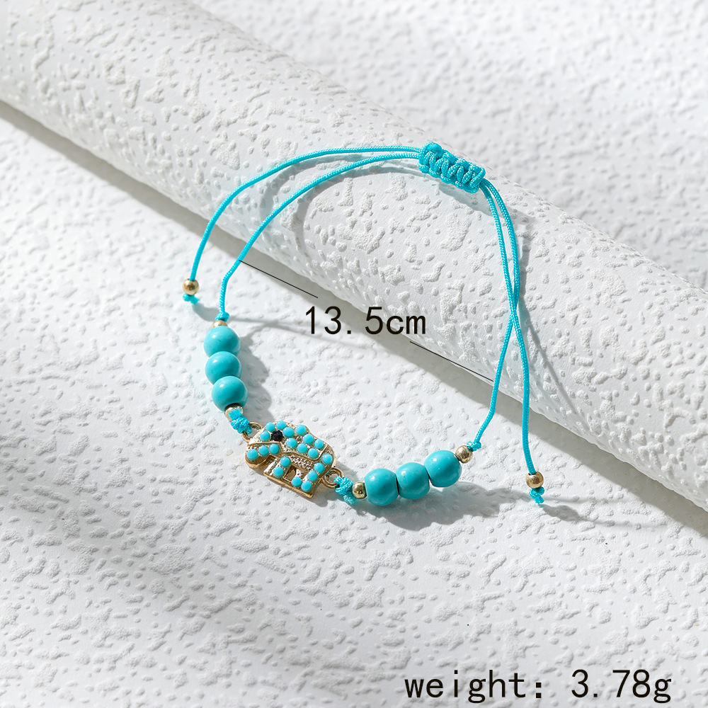 Ethnic Style Heart Shape Butterfly Alloy Plating Turquoise Womenu0027S Bracelets 1 Piece