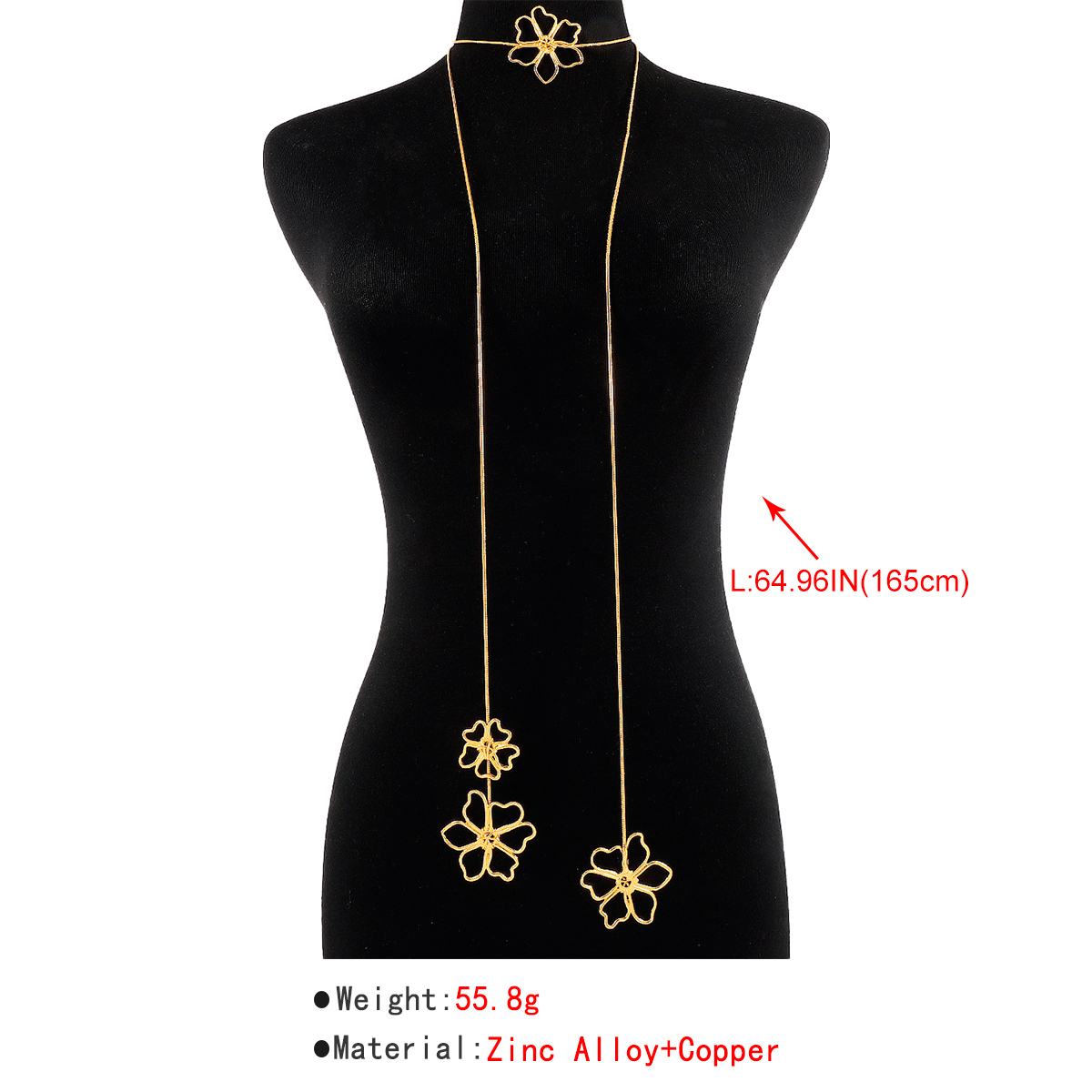 Sexy Flower Alloy Plating Womenu0027S Necklace 1 Piece