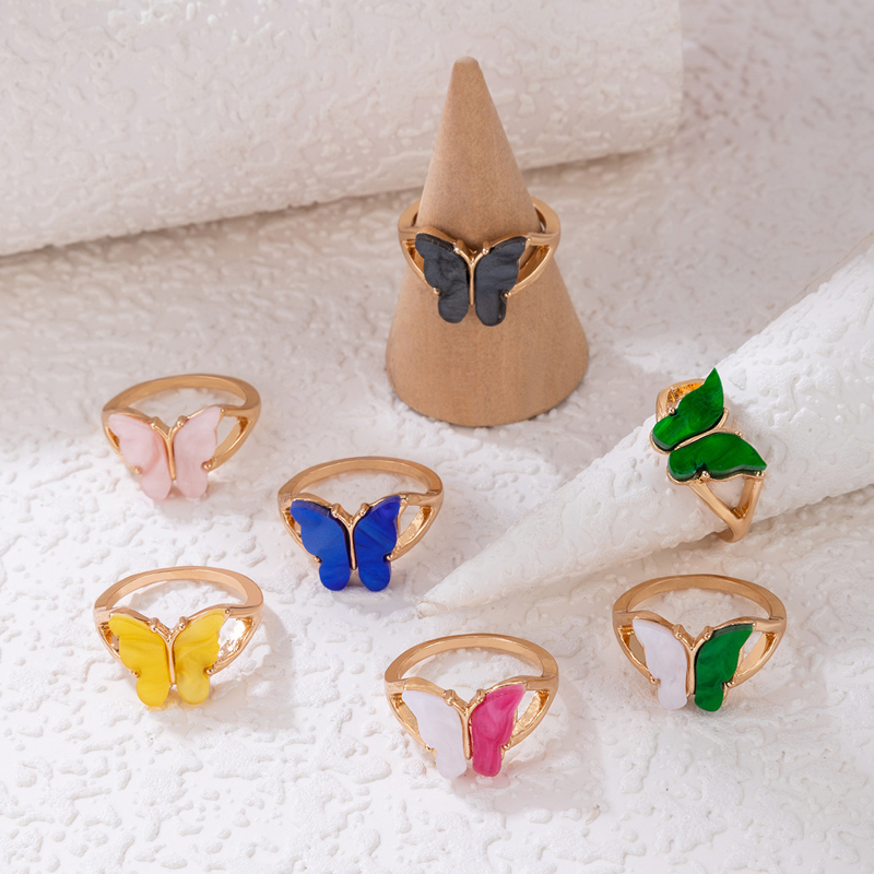 Fashion Butterfly Alloy Womenu0027S Rings