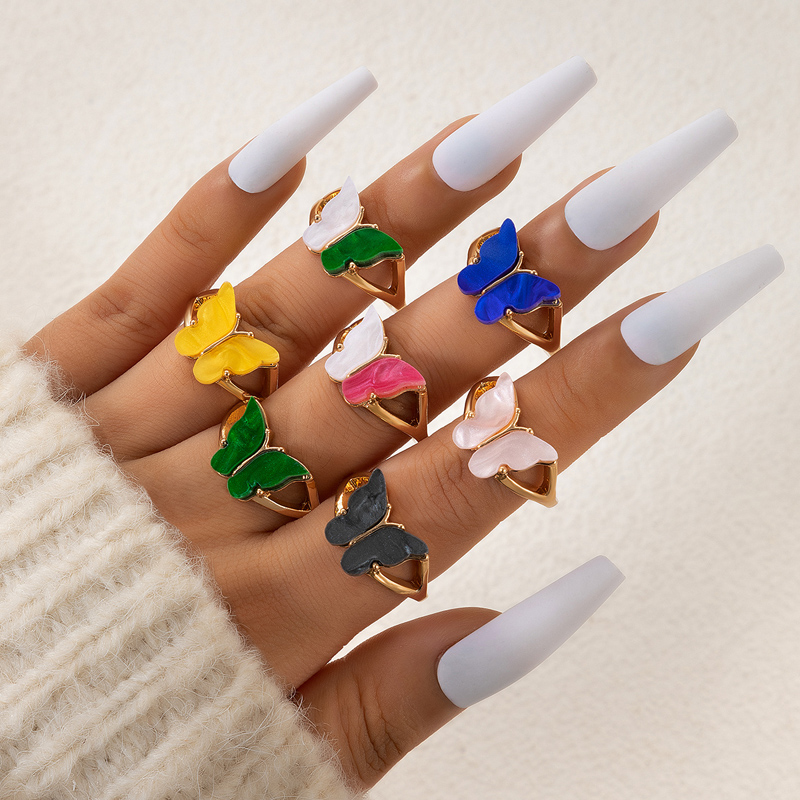 Fashion Butterfly Alloy Womenu0027S Rings