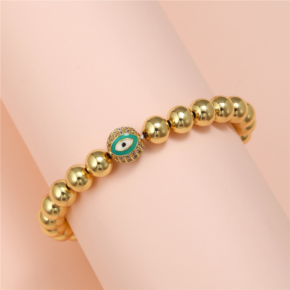 Simple Style Eye Copper Plating Zircon Bracelets 1 Piece