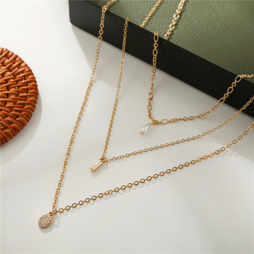 Fashion Geometric Alloy Plating Womenu0027S Layered Necklaces 1 Piece