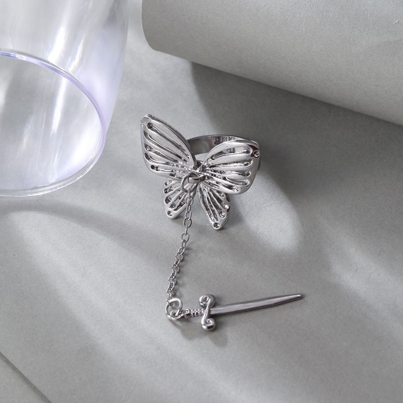 Fashion Butterfly Alloy Womenu0027S Open Ring 1 Piece