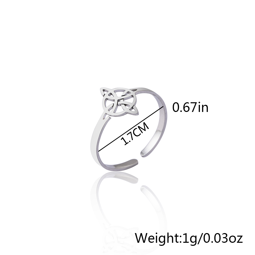 Fashion Alloy Hollow Out Unisex Open Ring 1 Piece