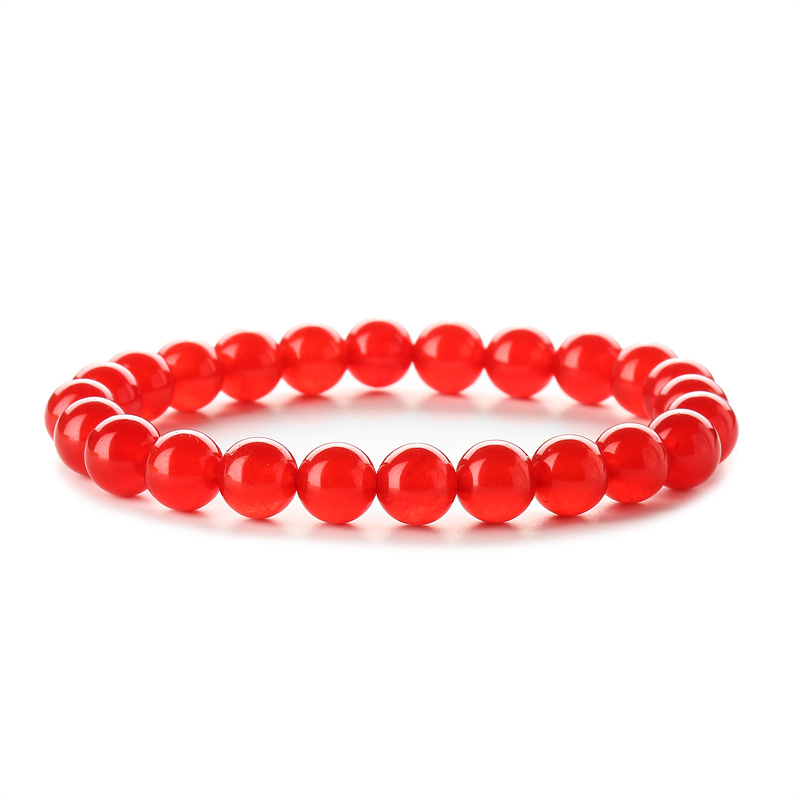 Retro Solid Color Beaded natural stone Unisex Bracelets 1 Piece