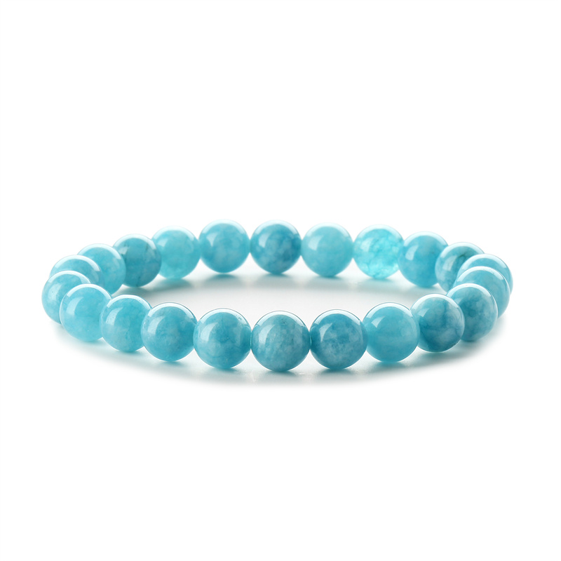 Retro Solid Color Beaded natural stone Unisex Bracelets 1 Piece