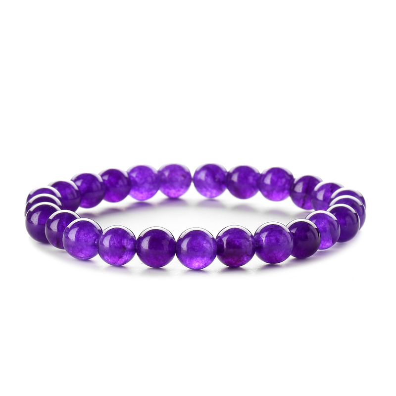 Retro Solid Color Beaded natural stone Unisex Bracelets 1 Piece