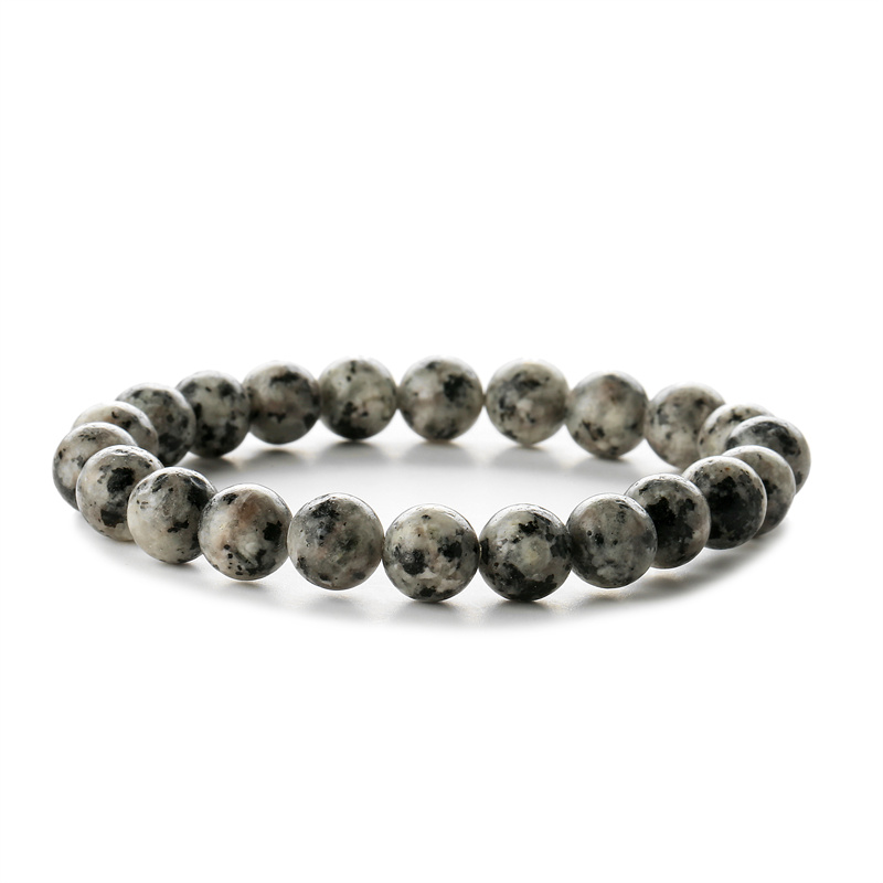 Retro Round Beaded natural stone Unisex Bracelets 1 Piece