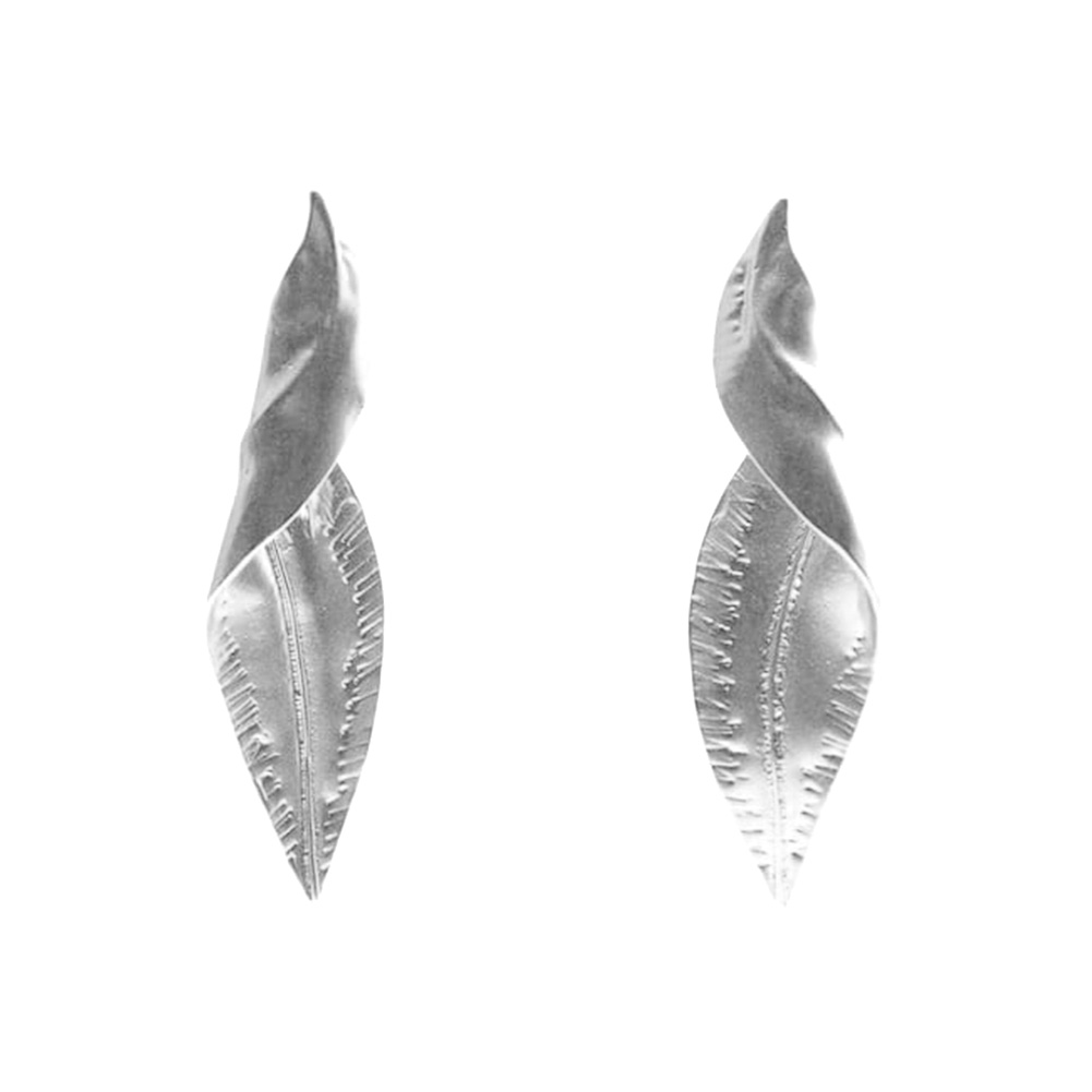 Simple Style Leaf Alloy Three-dimensional Womenu0027S Drop Earrings 1 Pair