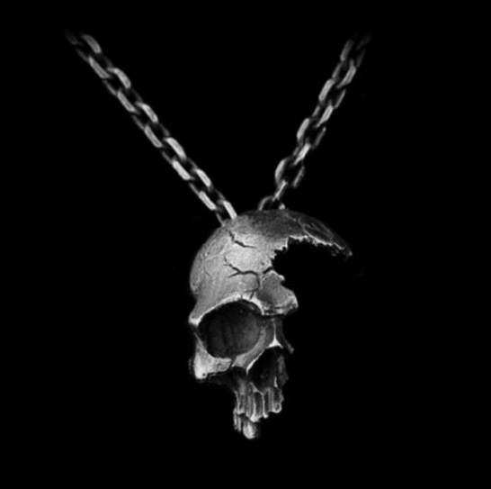 Gothic Skull Alloy Three-dimensional Unisex Pendant Necklace 1 Piece