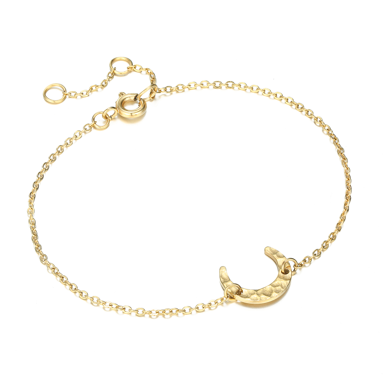 Fashion Irregular Moon Stainless Steel Plating Bracelets 1 Piece
