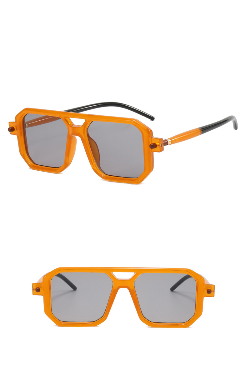 Simple Style Gradient Color Ac Square Full Frame Womenu0027s Sunglasses