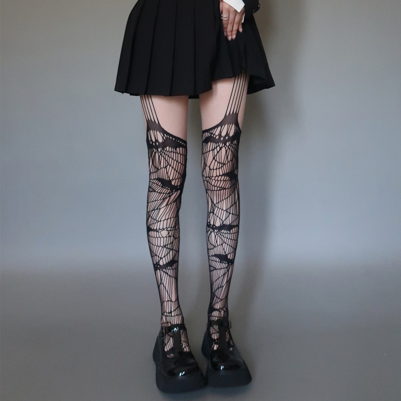 Womenu0027S Fashion Bat Nylon Spandex Lace Tights A Pair