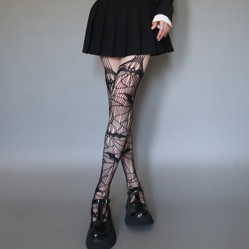 Womenu0027S Fashion Bat Nylon Spandex Lace Tights A Pair