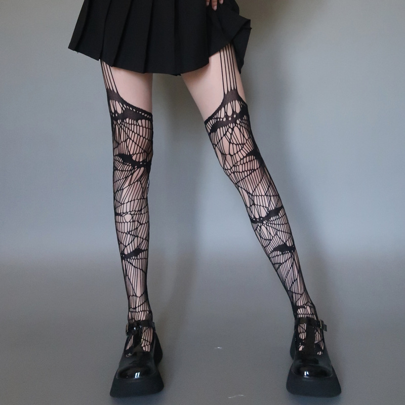 Womenu0027S Fashion Bat Nylon Spandex Lace Tights A Pair