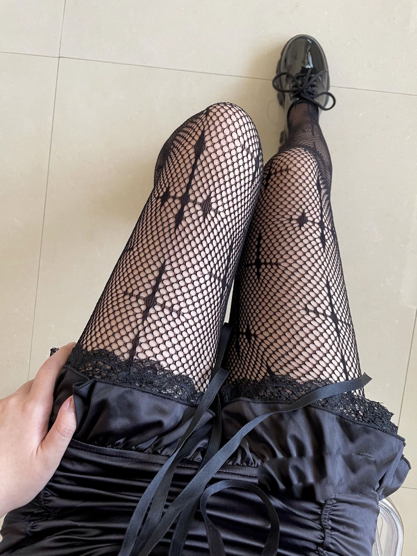 Womenu0027S Sexy Cross Nylon Spandex Mesh Tights 1 Piece