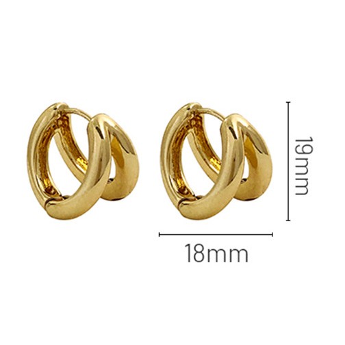 Fashion Simple Style Geometric Alloy Plating Womenu0027S Earrings