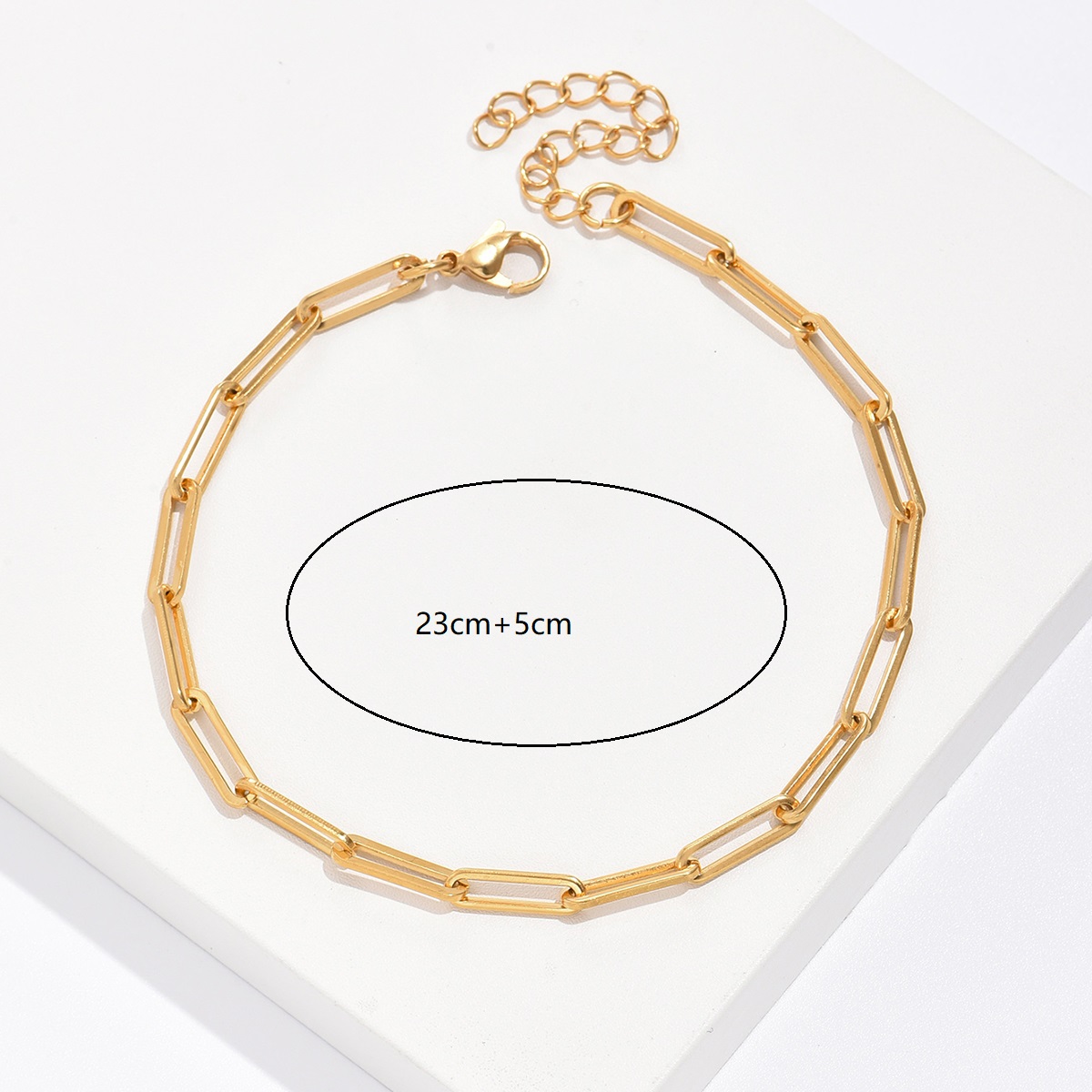 Fashion Rectangle Copper Plating Womenu0027S Anklet 1 Piece