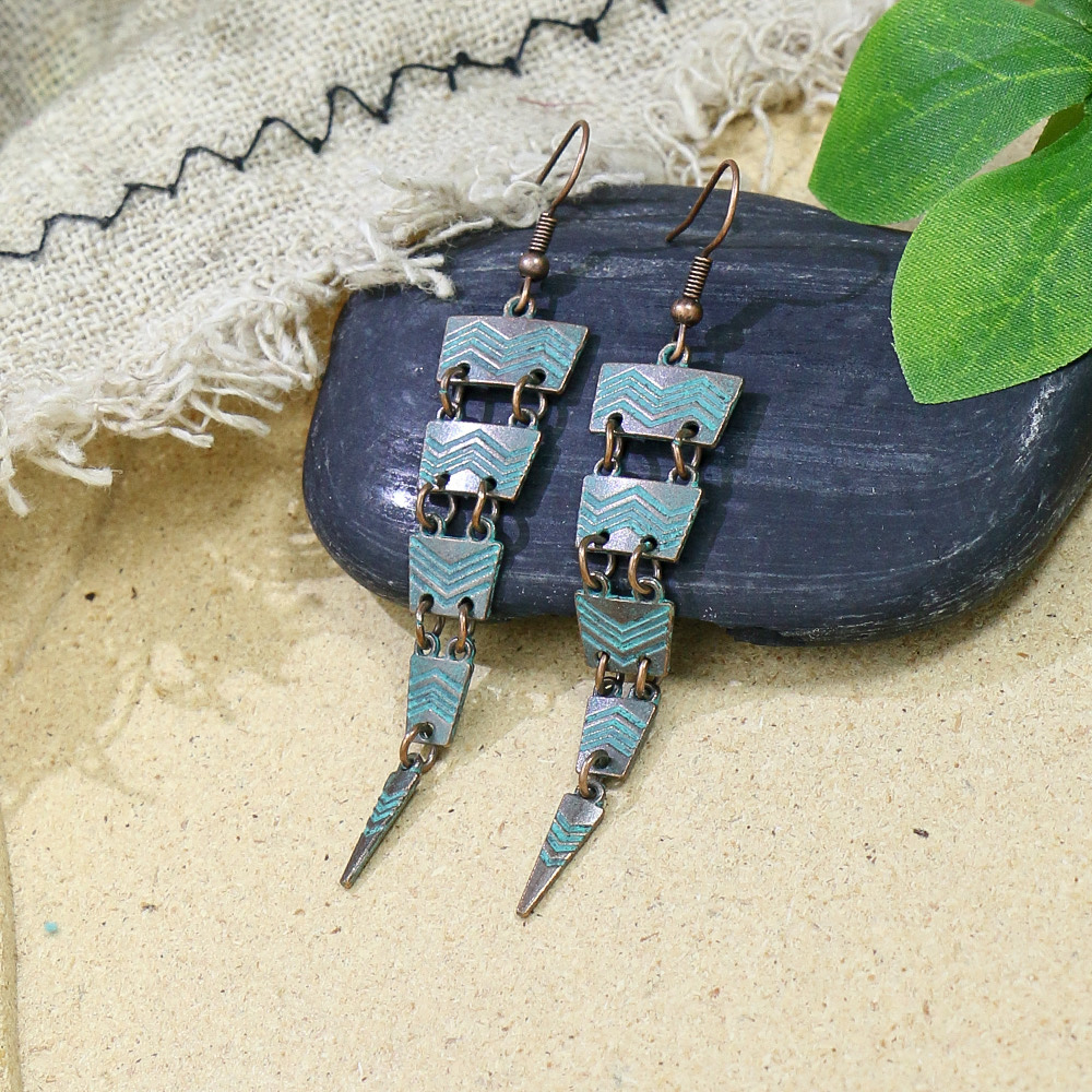 Ethnic Style Arrow Alloy Plating Womenu0027S Drop Earrings 1 Pair