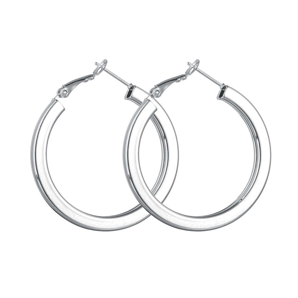 Punk Circle Alloy Womenu0027S Hoop Earrings 1 Pair