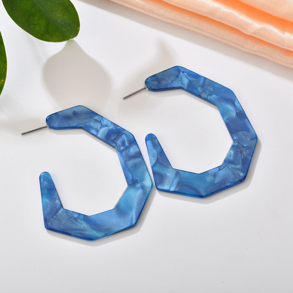 Fashion Circle Arylic Resin Womenu0027S Ear Studs 1 Pair