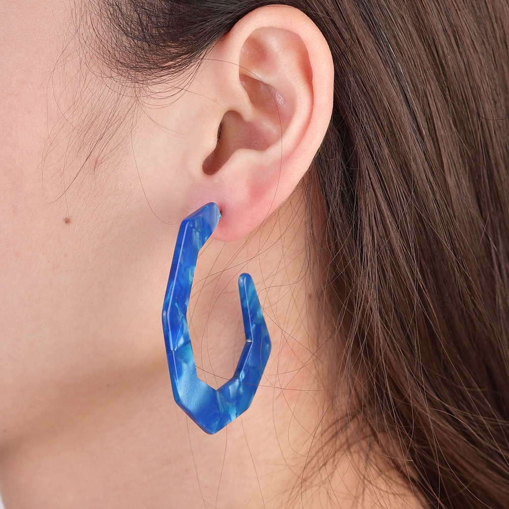 Fashion Circle Arylic Resin Womenu0027S Ear Studs 1 Pair