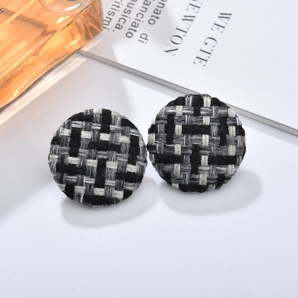 Fashion Round Alloy Artificial Rhinestones Womenu0027S Ear Studs 1 Pair