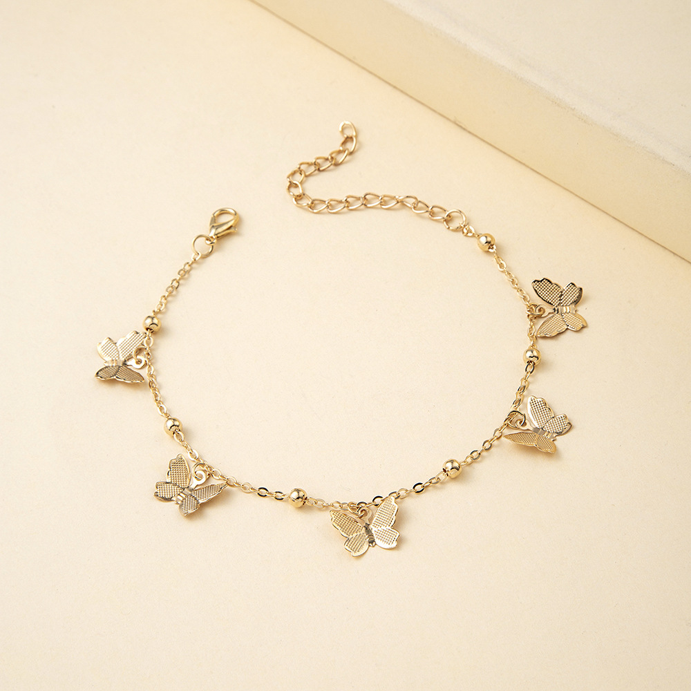 Fashion Butterfly Alloy Plating Alloy Womenu0027S Anklet 1 Piece