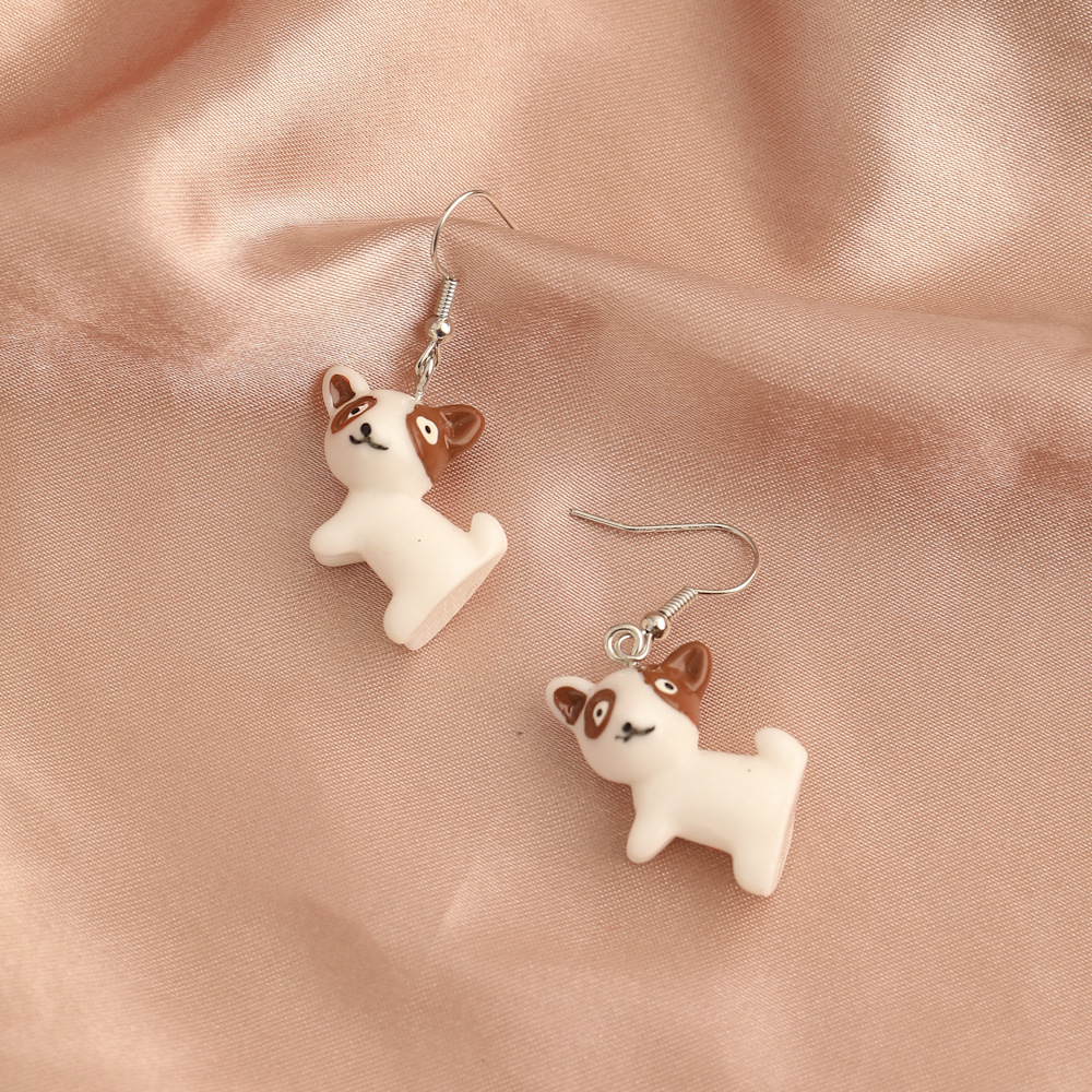 Fashion Animal Dog Frog Alloy Resin Womenu0027S Drop Earrings 1 Pair