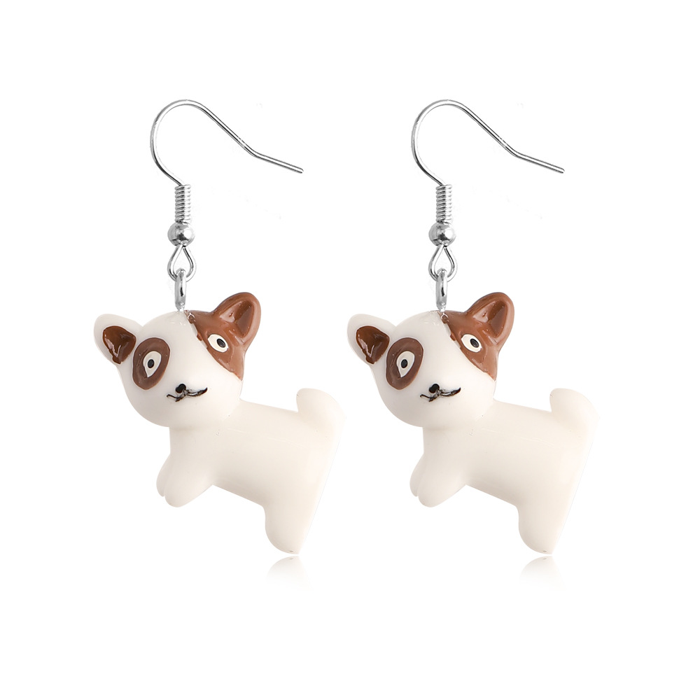 Fashion Animal Dog Frog Alloy Resin Womenu0027S Drop Earrings 1 Pair